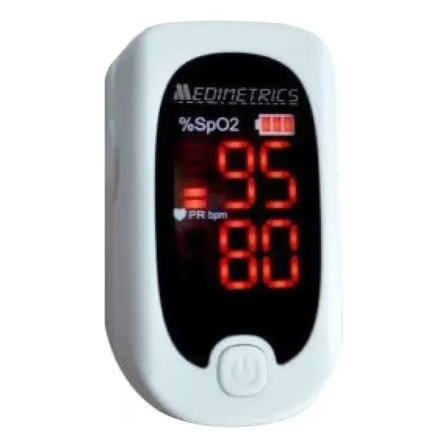 Oxímetro de pulso para dedo Medimetrics FS10A blanco