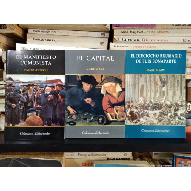 Marx X3 Manifiesto C + 18 Brumario + El Capital - Libertador
