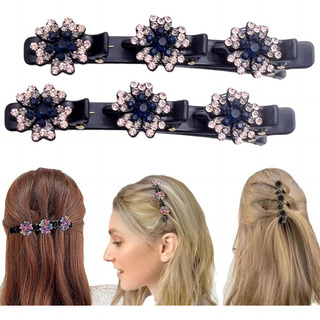 2p Pinzas Para El Pelo Trenzadas Piedra De Cristal Brillante 2p Pinzas Para El Pelo Trenzadas Piedra De Cristal Brillante