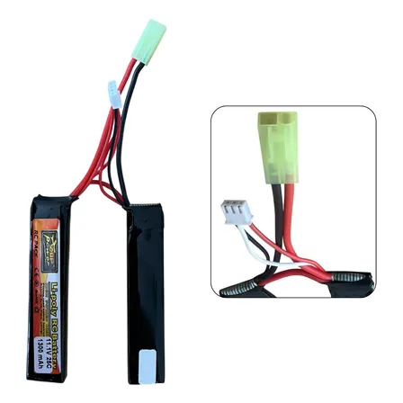 Zoppower Batería Lipo De 2 Celdas De 11.1v O 7.4v De Airsoft