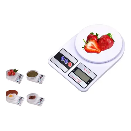 Bascula Gramera Pesa Digital Cocina 10kg Pesa Alimentos Blanco 10 G