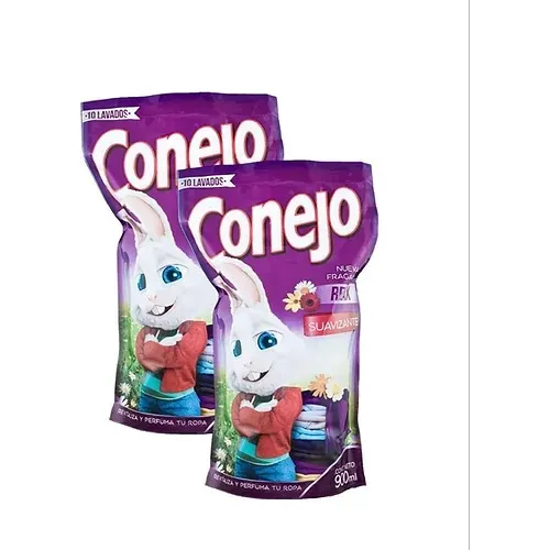 Suavizante Conejo Pack X 2 De 900 Ml Fragancia Relax