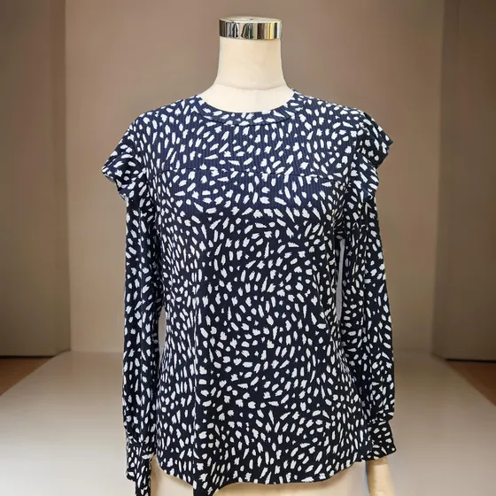 Blusa Remera Volados Manga Larga Sweater Buzo