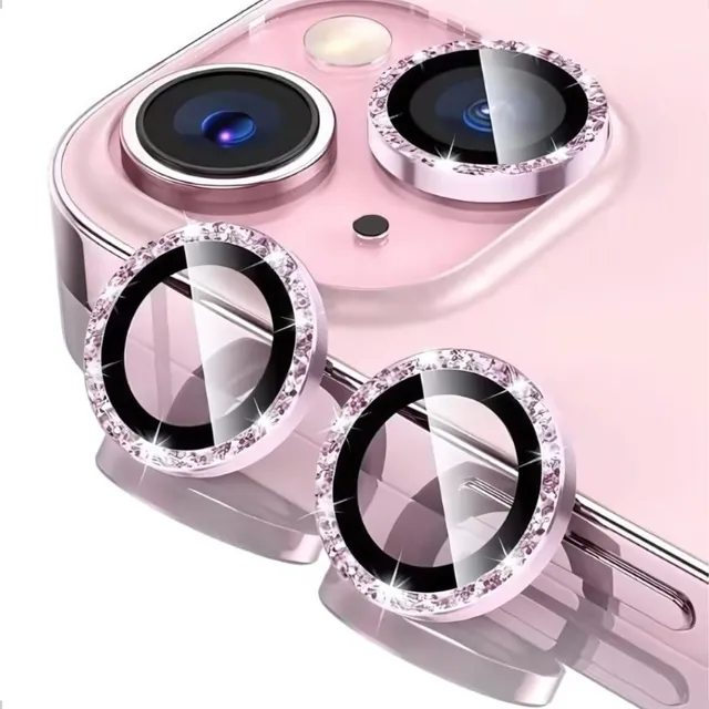 Lente Câmera Strass Película iPhone 14 15 E 14 E 15 Plus Kit