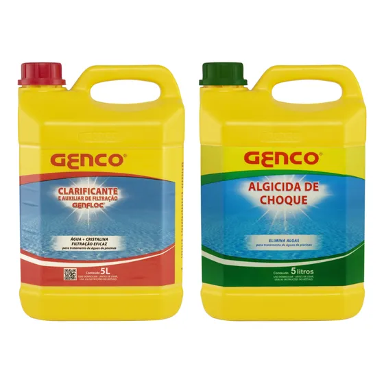 Kit Clarificante Genfloc 5l E Choque 5l Genco