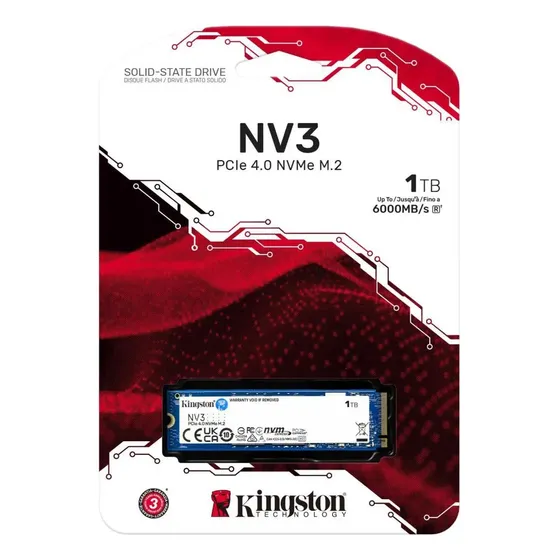 Unidad Ssd Kingston Nv3 1tb M.2 2280  Nvmepcie 4.0 X4