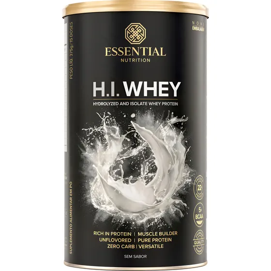 H.i. Whey 100% Isolada E Hidrolisada Essential Nutrition