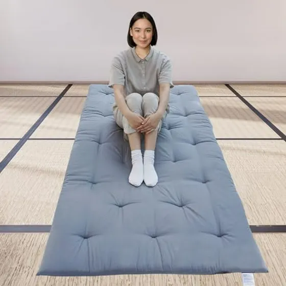 Colchón Japonés Futón Plegable Tatami, Almohadón Para Dormir