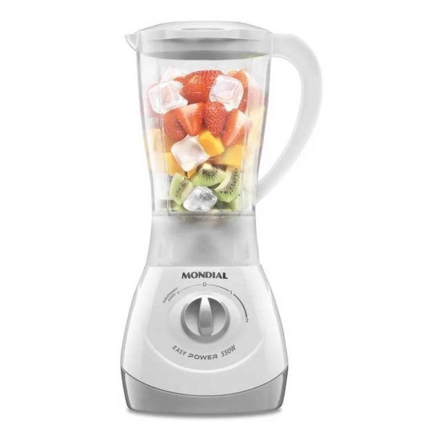 Liquidificador Easy Power Mondial Branco 550w L-550-w Liquidificador Easy Power Mondial Branco 550w L-550-w