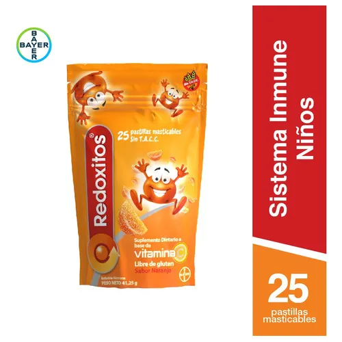 Redoxitos Suplemento Dietarios Base De Vitamina C Sabor Naranja