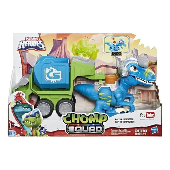 Chomp Squad Raptor Compactor Playskool Heroes
