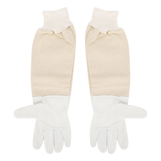 Par De Guantes De Protección Apícola De Manga Larga De Piel Par De Guantes De Protección Apícola De Manga Larga De Piel