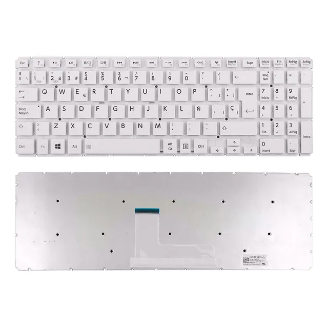 Teclado Blanco Para Toshiba Satellite L50-b L50d-b S50-b