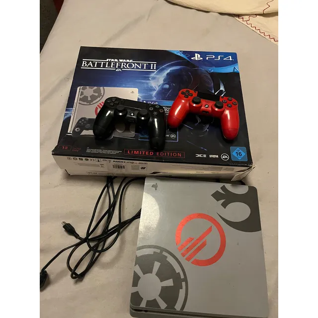 Playstation 4 Slim Edición Star Wars 2 Joysticks Rojo