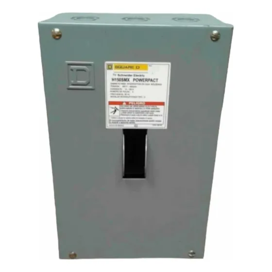 Gabinete Square D H150smx Para Interruptor Hdl Color Gris