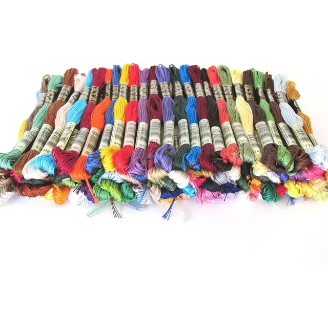 Sed Hilos Bordado De 50 Colores Surtidos Hilo Lana De Bordar