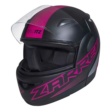 Capacete Taurus Zarref V5 Neon Fosco Preto Rosa Capacete Taurus Zarref V5 Neon Fosco Preto Rosa