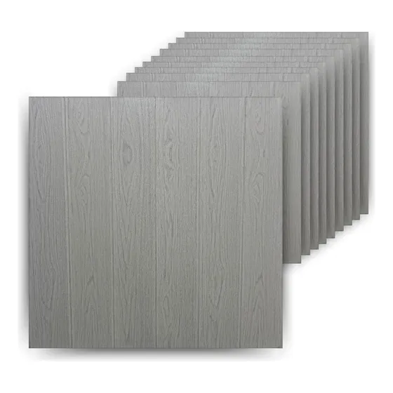 10 Placas Revestimiento Pared Autoadhesiva 3d Subway Rustico Color Wood