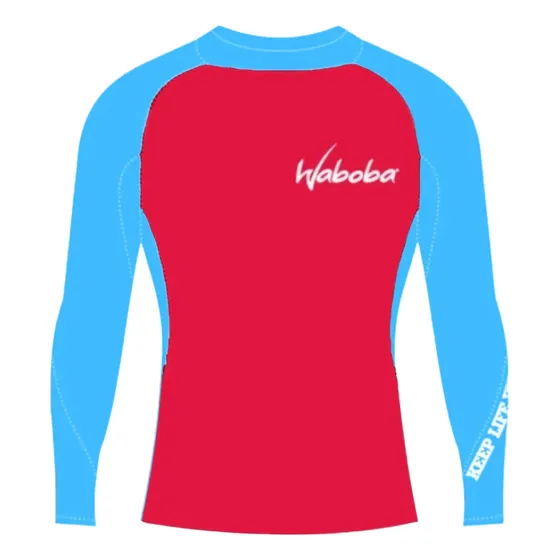Remera Lycra Térmica Waboba Niño Talle 16 Rojo Y Celeste