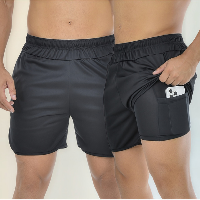 Bermuda Masculino 2 Em 1 Short Duplo Sport Academia Corrida Bermuda Masculino 2 Em 1 Short Duplo Sport Academia Corrida