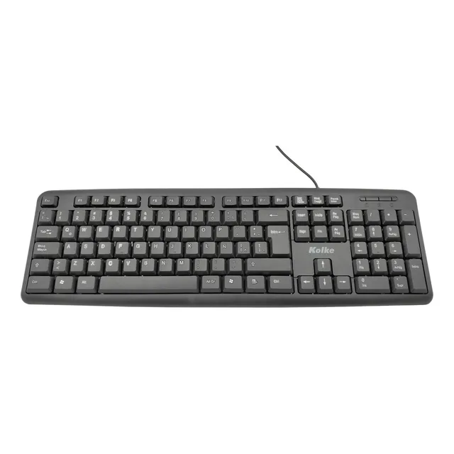 Teclado Con Cable Usb En Español Kolke Ket-700 Negro Idioma Español Latinoamérica