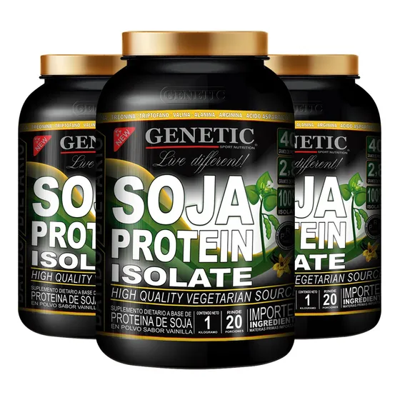 60 Días Aminoácidos Proteína Vegetal Soja Isolatada Genetic