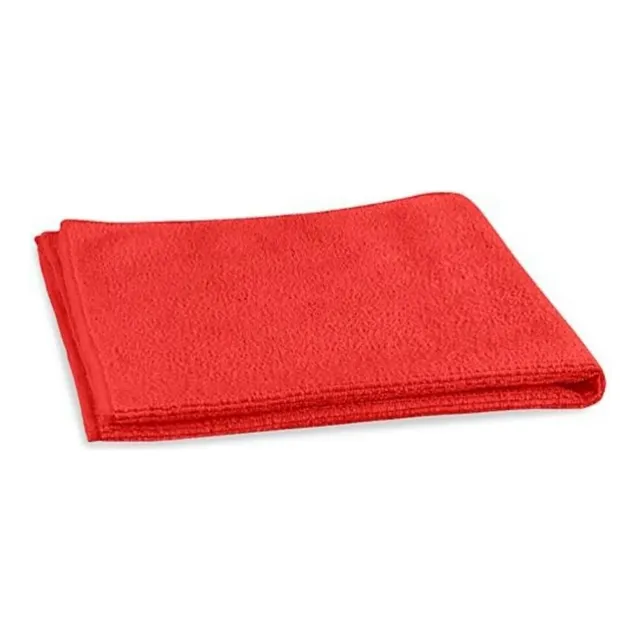 Paño Microfibra 40 X 40 Cm Rojo El Castor Paq X 10 Und