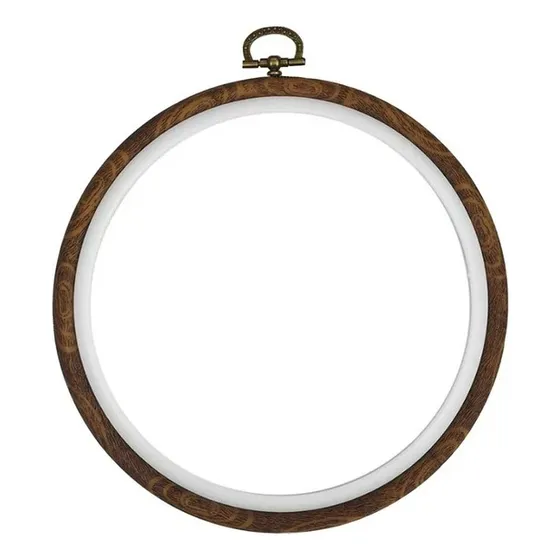 Aro Para Bordar Con Borde En Caucho X25 Cm