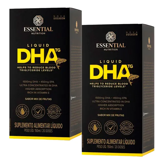 Kit 2 Liquid Dha Tg Essential Nutrition 150mL