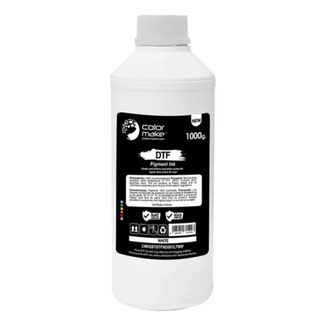 Tinta Dtf Pigment Ink Blanco White 1 L Color Make
