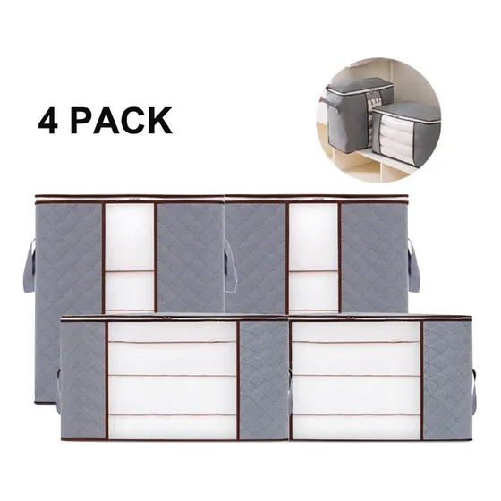 4pack Bolsa De Almacenamiento Plegable Para Edredón Grande