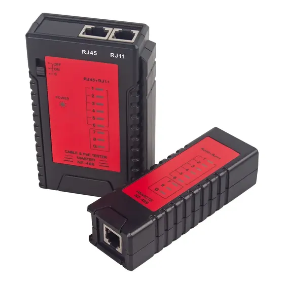 Probador de cables de teléfono rojo Noyafa Nf-468 Rj45 Rj11 | Cuotas sin interés