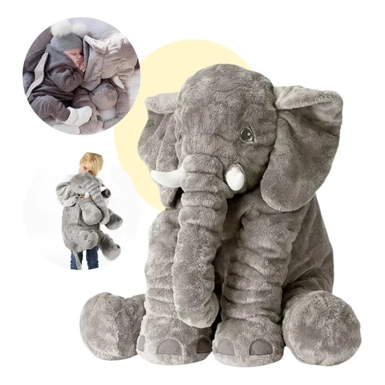 Peluche De Apego Elefante Dormilón De Bebe Hipoalergenico