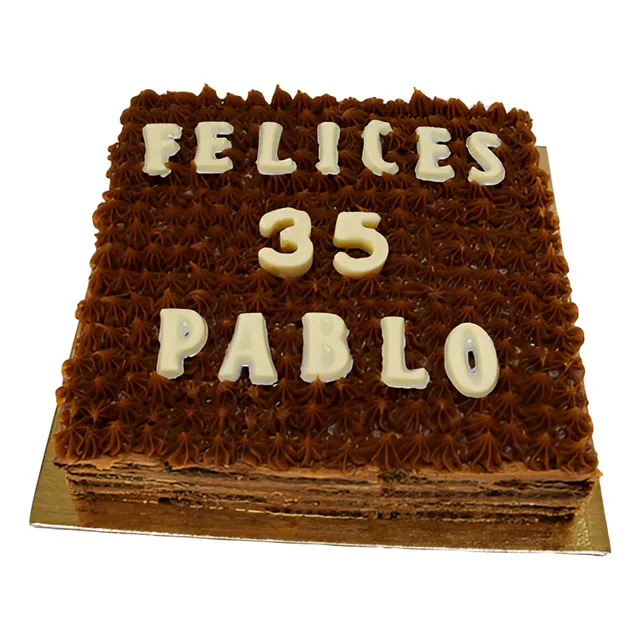 Exquisita Chocotorta + Dulce De Leche +letras Chocolate
