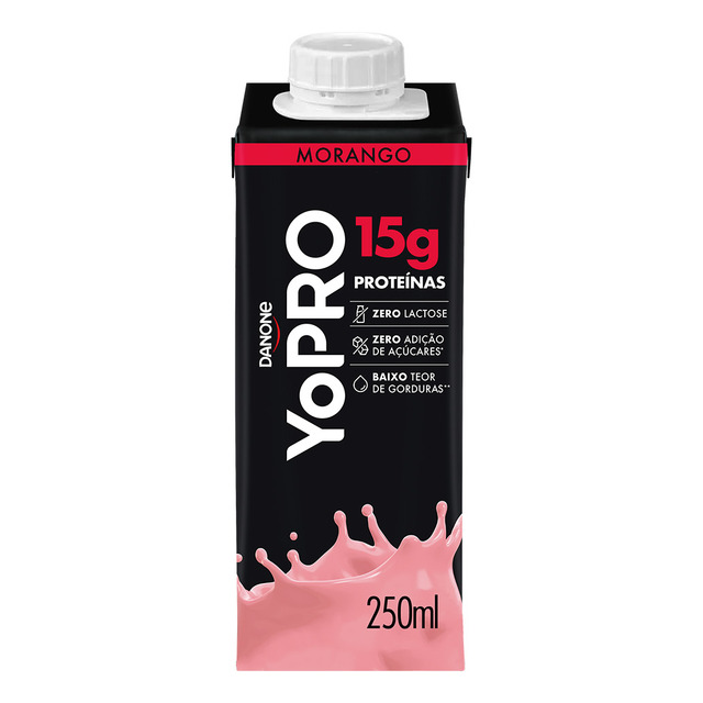 Yopro Bebida Láctea Uht Morango 15g De Proteínas 250ml Yopro Bebida Láctea Uht Morango 15g De Proteínas 250ml