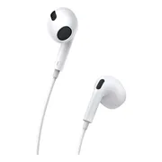 Audifono In Ear Con Cable Baseus Encok C17 Conector Usb C Blanco