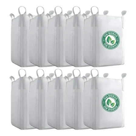 10 Big Bags Ensacar Entulho Reciclagem 120x90x90 Até 1000 Kg