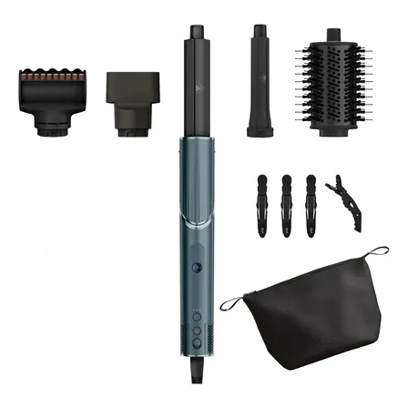 Secador e Modelador Shark Beauty FlexStyle Teal, 5 em 1, com 5 Acessórios e Necessaire, 127 v