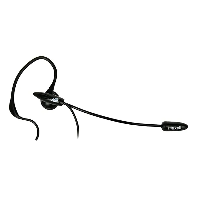 Auricular Telefónico Maxell Hmic1 C/micrófono Jack 3.5 Spica Color Negro