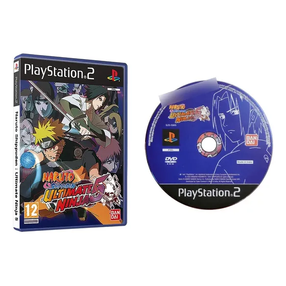 Jogo Naruto Shippuden Ultimate Ninja 5 Playstation 2 Ps2