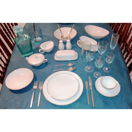 Vajilla Marca Zylstra (japón) En Porcelana De Hueso. Nueva.