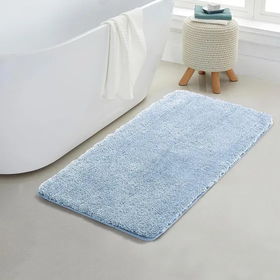 Alfombra De Baño Celeste