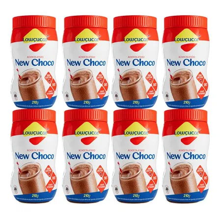 Achocolatado Em Pó Diet New Choco Lowçucar 210g - Kit Com 8