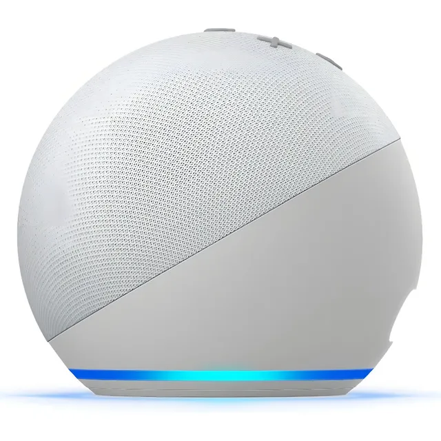 Amazon echo Echo 4th Gen con asistente virtual Alexa glacier white