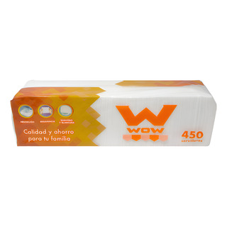 Servilletas De Papel. Resistente Y Absorbente 3pack, 450pzs Servilletas De Papel. Resistente Y Absorbente 3pack, 450pzs