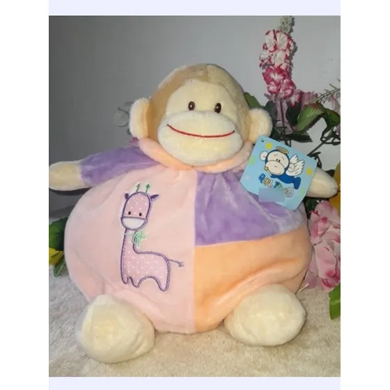Peluche Sonajero Mono Bola Para Bebes