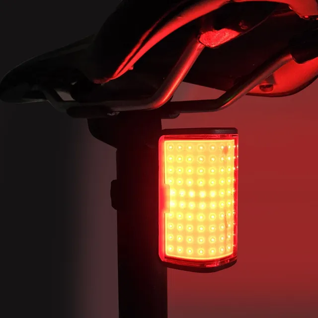 Luz Trasera Bicicleta Cob Recargable Rojo Led 270 Lumene 6 C