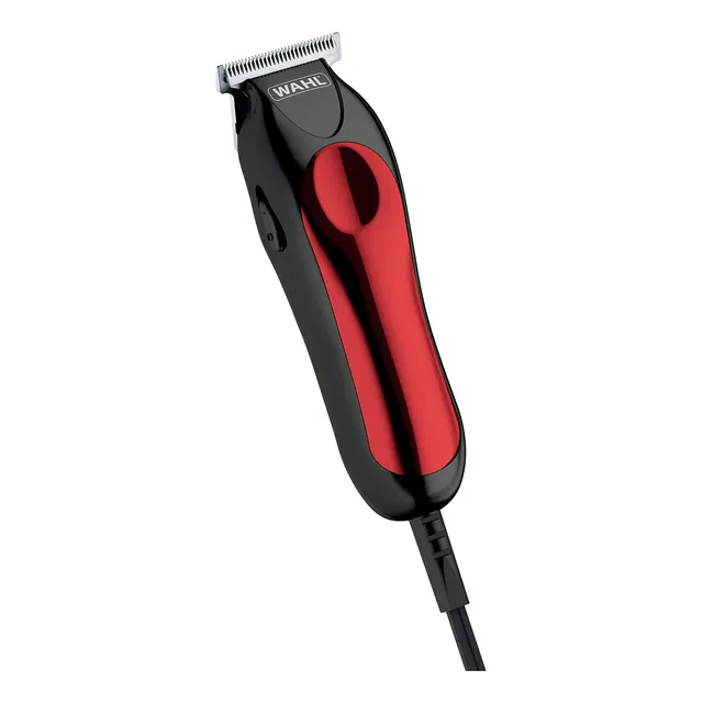 Recortador T-pro Cableado Wahl, Gran Tamaño, Color Rojo.