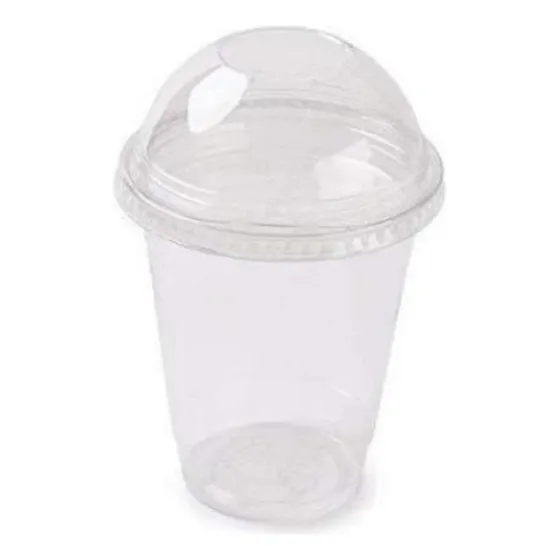 Vasos Domo Pet De 10 Onzas Con Perforación X100und
