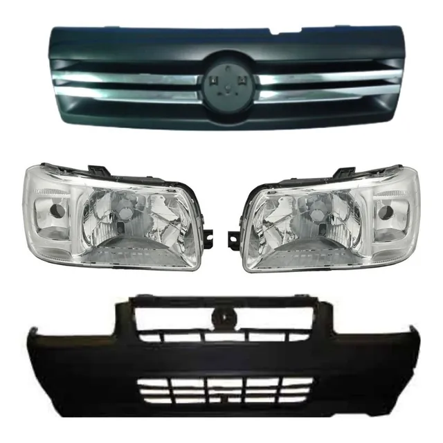 Combo Paragolpe Opticas Rejilla Fiat Uno Fire 2009 En Adel